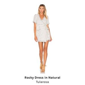 Tularosa Checkered Wrap Dress
